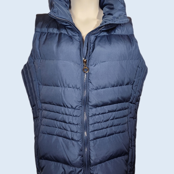 Johnston & Murphy Other - Johnston & Murphy Men's Down Puffer Vest L Quilted Zip Stowaway Hood